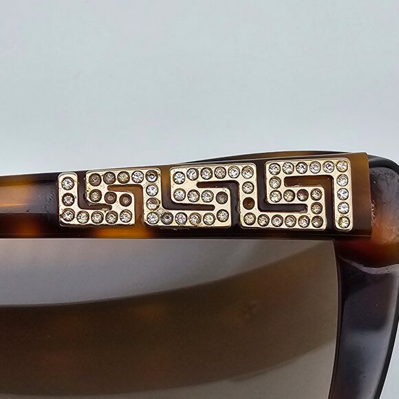 Versace Mod 4264-B 5061/13 Havana Rhinestone Frame Brown Lens Cat Eye Sunglasses main image 16